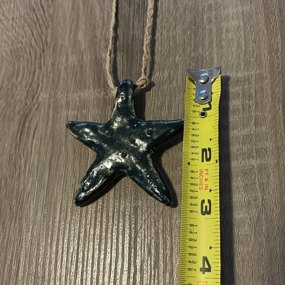 🍄 Handmade Starfish Pendant Necklace